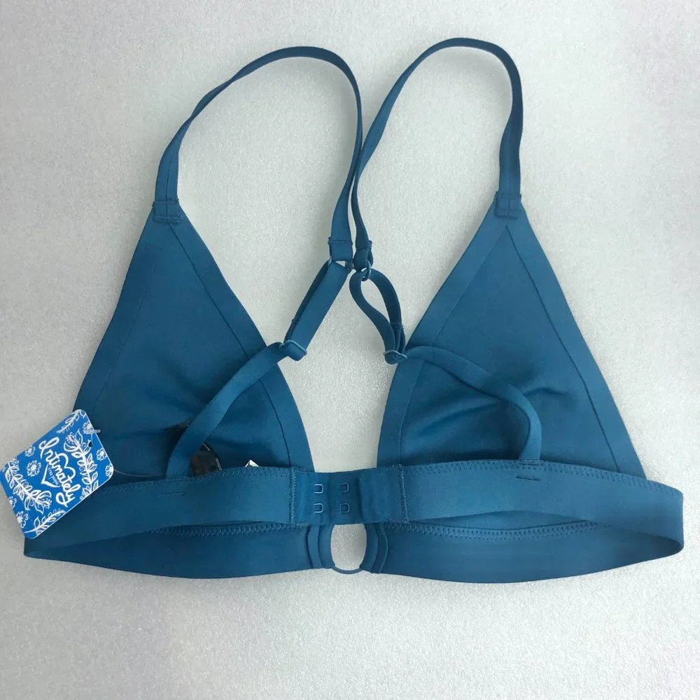 Free People Oh Scuba Neo Bralette in Teal